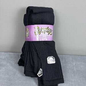 Vintage Journeys Tube Socks Crew Black 80% Cotton 20% Nylon NOS USA Made 5 Pack